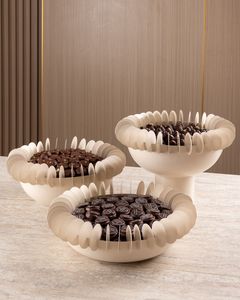 Plateau à chocolat de luxe, bol à chocolat haut de gamme, plateau à bonbons design, plateau décoratif pour chocolat, bol de service moderne - Product Image 1