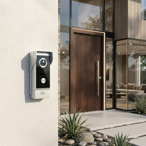 Sudex Intelligent IP Video Door <b>Phone</b> WiFi <b>Intercom</b> System 4 Wired Smart Doorbell 4.3-inch HD Camera IP66 Rainproof Night Access - Product Image 2