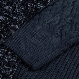 Pull à manches longues pour homme avec logo personnalisé FLN, respirant, à motifs, en tissu tricoté doux - Product Image 4