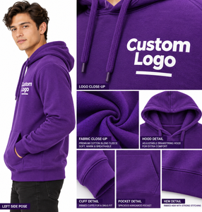 Meilleur prix, sweats à capuche surdimensionnés respirants, imprimés, écologiques, à séchage rapide, pour hommes, nouvelle arrivée hiver, tissu en molleton 100% coton - Product Image 5