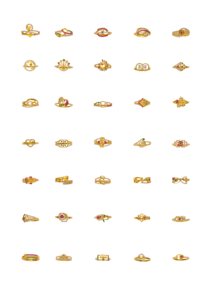 Bagues en or massif 22 carats |   Bagues en or 916, design traditionnel et moderne, pour un usage quotidien, cadeaux, mariage, anniversaire - Product Image 3