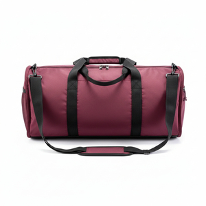 Heavy Duty Foldable Polyester Sports Duffel <b>Bag</b> with Large Capacity Ventilation Zipper Closure for Gym Use - Product Image 3