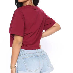 Sudadera Corta de Algodón Grueso de 400 g/m² con Cuello Redondo para Mujer, Estilo Vintage, Personalizada OEM, Precio Razonable - Product Image 4