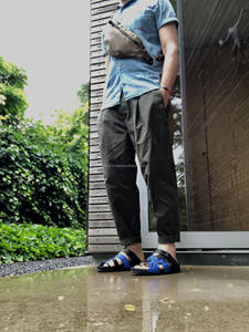 Riñonera De Lona Encerada Sling Bag Pecho Día Con Correa De Hombro De Cuero - Product Image 4