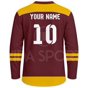 Uniforme de Hockey sobre Hielo Estilo Americano, Conjunto de Jersey de Hockey Sublimado Personalizado, Ropa Deportiva Premium para Equipos, Fabricante Directo de Fábrica - Product Image 3