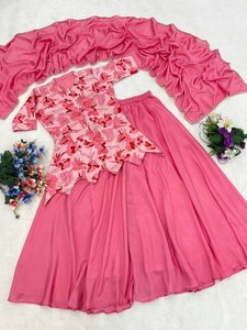 Top Quality Soft <b>Silk</b> Palazzo Suit for Women Daily Wear Comfortable Fit Casual <b>Kurta</b> Set Wholesale Supplier India - Product Image 6