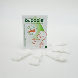 Toallitas Desechables Premium Dr. Papie 100% de Material No Tejido, Fabricadas en Vietnam, para Limpieza Bucal de Bebés, Cepillo de Dientes de Dedo, Hisopos de Algodón - Product Image 6