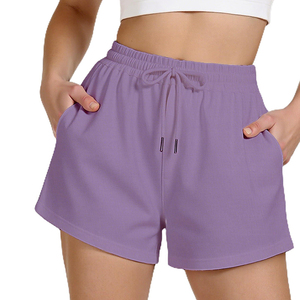 <b>Women</b> Eco-Friendly Quick Dry Breathable Spandex/Polyester Yoga <b>Shorts</b> Mid-waisted <b>Elastic</b> <b>Waist</b> Fitness Workout Gym New - Product Image 6