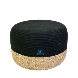 Puf de hierba marina de gran venta, asiento otomano tejido naturalmente para decoración del hogar estilo bohemio, fabricante mayorista - Product Image 4