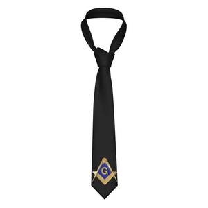 Corbata Masónica de Lujo, Colección Exclusiva, Hecha a Mano con Tela de Seda Premium, Ecológica, Detalles Elegantes y Refinados - Product Image 1