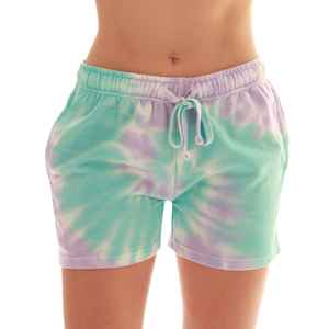 2026 latest Custom Logo New Design Fashionable Regular Fit Fitness Wear Tie Dye Women Beach Shorts - Product Image 6