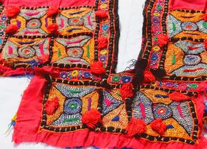 Banjara Neck Yoke Zari Patch Tribal Patch <b>Vintage</b> Neck Bohemian Clothing - Product Image 5