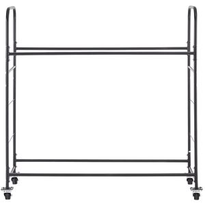 Carrello porta pneumatici in acciaio a 2 ripiani per garage, per stoccaggio ruote pesanti - Product Image 5