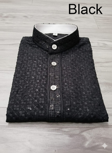 Ropa informal para fiesta de boda Banglori seda con espejo trabajo Kurta de hombre con pijama mejor calidad al precio más bajo proveedor India - Product Image 4