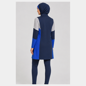 Women's Modest 4-Piece Burkini Set Custom Made Casual Stylish Design Full Coverage <b>Muslim</b> <b>Swimwear</b> Eco-Friendly Breathable Long - Product Image 3