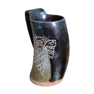 Mug en corne naturelle polie de qualité supérieure, fait main, écologique, forme naturelle, moderne, cadeau pour festival, mariage, fête par Perfect Enterprises - Product Image 1