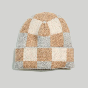 Winter <b>Beanie</b> Cap 100% Acrylic <b>Waterproof</b> Breathable Jacquard Design 3D Embroidery Sublimation Printed Custom Colors Unisex - Product Image 1