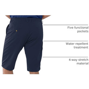 Shorts de golf de haute qualité pour hommes, longueur au-dessus du genou, en mélange polyester et élasthanne, séchage rapide, prix de gros. - Product Image 4