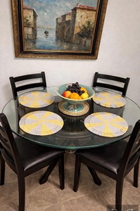 Dual Color Macrame Round Table Placemats Handmade Boho Dining Table <b>Mats</b> Perfect for Kitchen Coffee Table Home Decor Styling - Product Image 4
