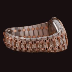 Reloj de Hombre con Movimiento ETA, Diseño Hip Hop, de Alta Calidad, con Esfera Blanca de Diamantes Moissanite, Fecha Automática, Precio al por Mayor - Product Image 2