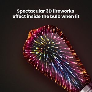 Infinity 3D Fireworks <b>LED</b> <b>Light</b> Bulb Multicolor ST19/PRISM/<b>LED</b> 1 Count-Decorative Lighting Pack of 1 - Product Image 4