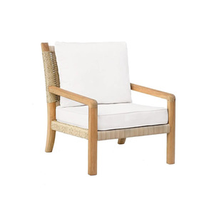 Modern Durable Wood Ottoman & <b>Stool</b> with Fabric Upholstery-Multi-Function Indoor/Outdoor Living Room Furniture - Product Image 5