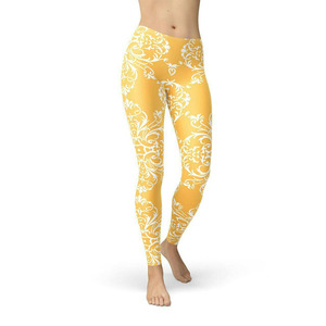 Breathable Cotton Good Quality Printed Women Leggings Available in New Designs With Custom Logo Size and Colors - Product Image 1