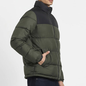 Veste matelassée pour homme, col montant, rembourrage chaud sur le devant, design léger et confortable, idéale pour les activités hivernales en plein air - Product Image 5
