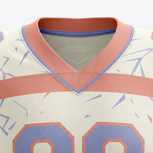 SANGLASPORTS Maillot de football personnalisé pour homme en polyester respirant et réfléchissant, bleu ciel, avec impression gaufrée par transfert thermique, en stock - Product Image 6