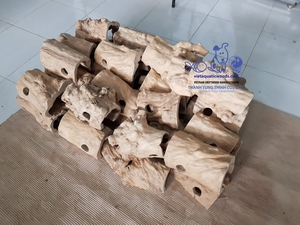 Cueva de Madera Natural para Reptiles con Orificio para Decoración de Terrarios, Hecha en Vietnam - Product Image 2