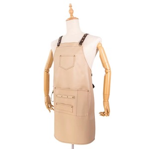 Wholesale Classic Daily Outdoor <b>BBQ</b> Bib <b>Apron</b> Leather Multi-Functional Oil-Proof Work and Cleaning Sleeveless <b>Apron</b> - Product Image 1