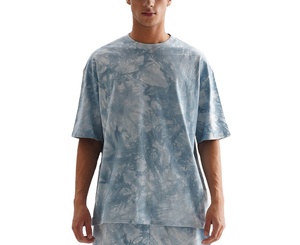 เสื้อยืดผ้าฟลีซคุณภาพสูง 100% คอตตอน ลายมัดย้อม สไตล์ลำลอง ทรงโอเวอร์ไซส์ แขนสั้น คอกลม ใส่สบาย ทรงหลวม ใส่ได้ทั้งผู้ชายและผู้หญิง เหมาะสำหรับฤดูใบไม้ผลิ - Product Image 3