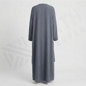 ชุดอาบายะห์ผู้หญิงสไตล์เรียบร้อย ผ้าชีฟองสีตามสั่ง แห้งเร็ว ระบายอากาศได้ดี คุณภาพสูง บริการ OEM ชุดเดรสยาวอิสลาม - Product Image 2