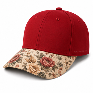 Gorra de Béisbol de Algodón Personalizada con Visera Estampada Floral |   Gorra de Papá con Bordado 3D en Relieve, Fabricante y Proveedor al por Mayor OEM ODM - Product Image 3