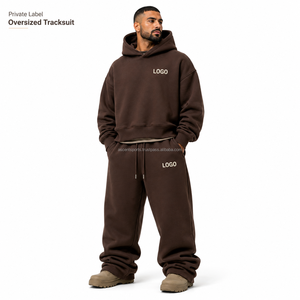 Ensemble Jogging Streetwear Personnalisé avec Logo Imprimé, Épaules Tombantes, Tissu Polaire Thermique, Capuche à Cordon, Poignets Élastiques, OEM, Nouvelle Collection Toutes Saisons - Product Image 1