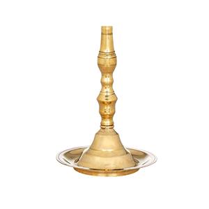 Lámpara de Latón Hecha a Mano Exotic India ZEN057 de 16 Pulgadas, Diseño del Sur de la India para Decoración del Hogar, Hecha en India para Regalo - Product Image 4