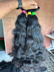 Extensiones de Cabello Natural Indio Virgen, Liso, Remy, de una Sola Capa, Hechas por Personas Indias, Precio al por Mayor - Product Image 2