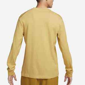 T-shirt en coton à manches longues pour homme, col rond, manches longues, style uni, respirant, confortable, t-shirts à manches longues pour homme - Product Image 2