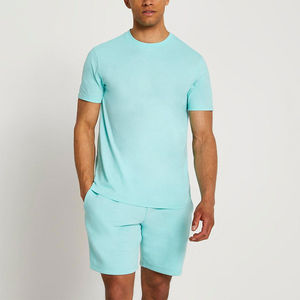 Conjunto de Camisa y Pantalones Cortos de Verano para Hombre, Ropa Casual de Dos Piezas, Tejido Transpirable y Cómodo para Vacaciones en la Playa - Product Image 2