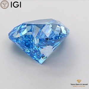 Diamante Cultivado en Laboratorio de 2.00 Quilates, Hermosa Forma de Corazón, Color Azul Intenso con Certificado IGI, Claridad VVS2, para Anillo - Product Image 6