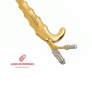 Écarteur mammaire lumineux Epstein à fibres optiques avec embout spatulé à dents pour aspiration - Product Image 3