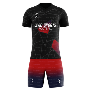 Uniforme de Fútbol Personalizado para Clubes, Transpirable, de Secado Rápido, Cómodo, Unisex, para Adultos, Diseño de Color Personalizado, 100% Poliéster - Product Image 4