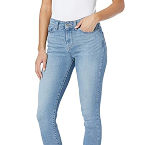 Venta Directa de Fábrica OEM, Jeans de Mezclilla para Mujer, Cintura Alta, Corte Recto, Transpirables, 100% Algodón, Nueva Llegada, Ropa Casual de Calle - Product Image 5