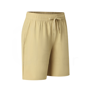 Shorts Bermuda pour Hommes en Coton Respirant Couleur Unie avec Cordon de Serrage à la Taille et Poches Style Casual - Product Image 3