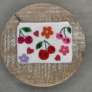 Luxury Beaded Embroidery Coin Pouch Custom Logo Available Colorful Seed Beads Coin Pouch Fashion Gift For <b>Ladies</b> - Product Image 1