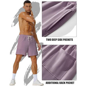 Shorts en toile superposés à double genouillère pour hommes, style baggy, pantalon de skateboard, streetwear le plus vendu, esthétique grunge décontractée - Product Image 5