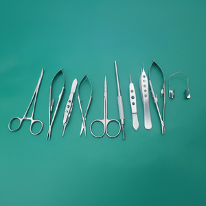 10 Piezas de Tijeras Oftálmicas Básicas para Microcirugía Ocular, Instrumentos Quirúrgicos de Acero Inoxidable Alemán, 1 Año de Garantía, Certificación CE - Product Image 1