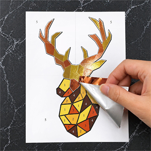 Kit de bricolage créatif pour l'art sur feuille métallique : Adhésifs à frotter pour la décoration intérieure - Product Image 2