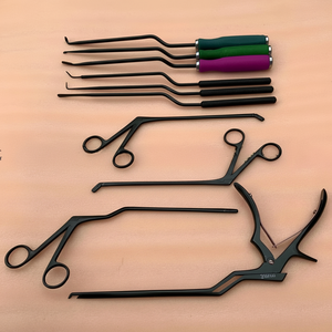 Ensemble d'instruments chirurgicaux orthopédiques réutilisables en acier inoxydable de haute qualité pour la colonne lombaire postérieure (MIS) par SUBJECT OF SURGICAL - Product Image 1
