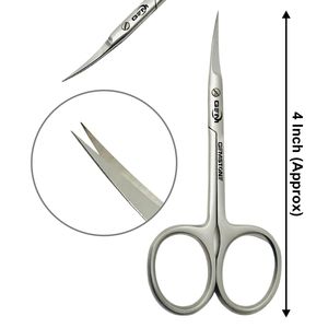 Ciseaux à ongles en acier inoxydable de qualité supérieure, 3,75 pouces, ciseaux à cuticules professionnels pour manucure, pédicure, soin des ongles - Product Image 1